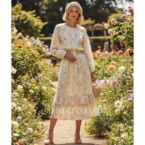 caster midi dress meadows Meadows | Dresses | Nwtmeadows Caster Midi Dress French Floral Size 6